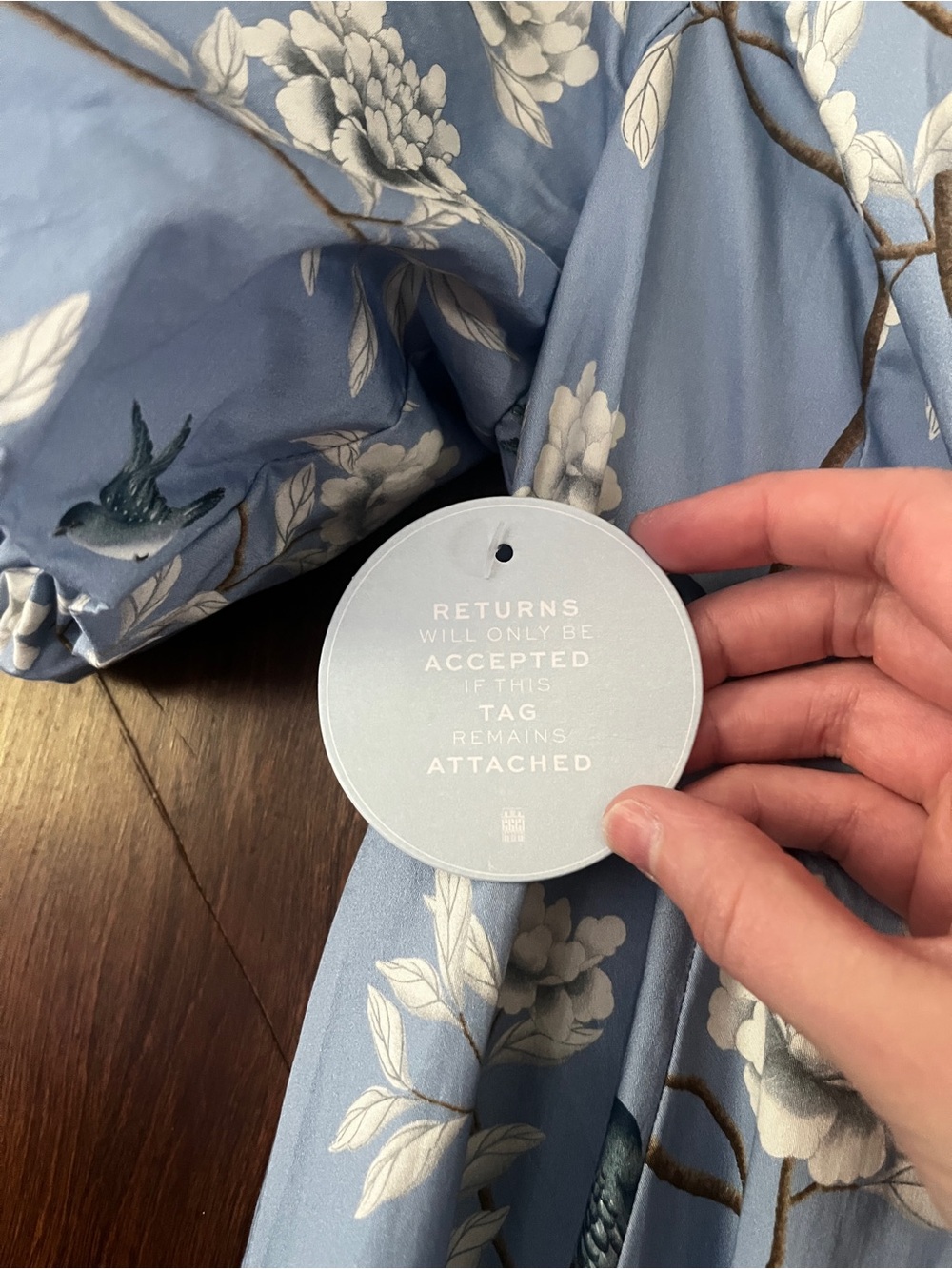 NWT RARE Hill House Home x Diane Hill Blue Chinoiserie Dress, Size Small - Picture 5 of 5